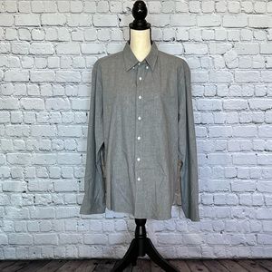 Like New J. Crew Heathered Grey Dress Shirt XL